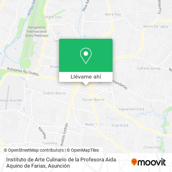 Mapa de Instituto de Arte Culinario de la Profesora Aida Aquino de Farias