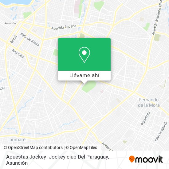 Mapa de Apuestas Jockey- Jockey club Del Paraguay