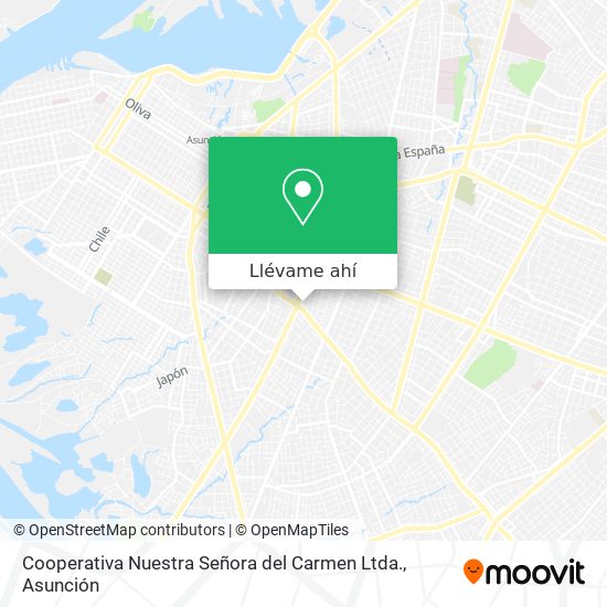 Mapa de Cooperativa Nuestra Señora del Carmen Ltda.