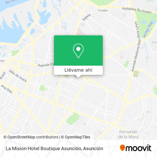 Mapa de La Mision Hotel Boutique Asunción