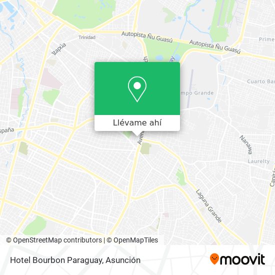 Mapa de Hotel Bourbon Paraguay