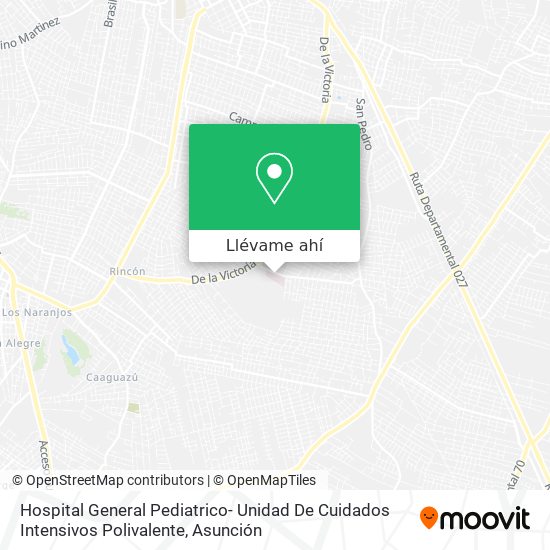Mapa de Hospital General Pediatrico- Unidad De Cuidados Intensivos Polivalente