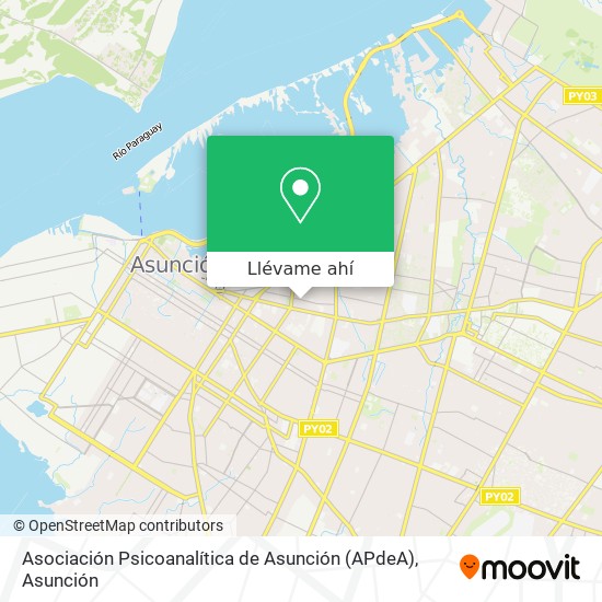 Mapa de Asociación Psicoanalítica de Asunción (APdeA)