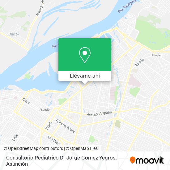 Mapa de Consultorio Pediátrico Dr Jorge Gómez Yegros