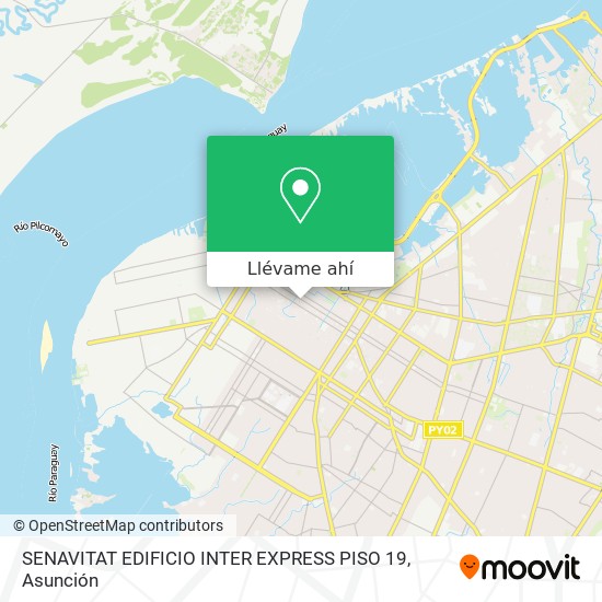 Mapa de SENAVITAT EDIFICIO INTER EXPRESS PISO 19