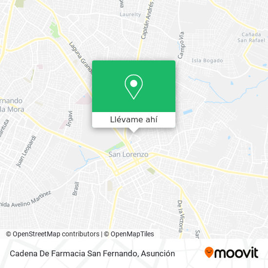 Mapa de Cadena De Farmacia San Fernando