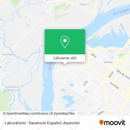 Mapa de Laboratorio -  Sanatorio Español