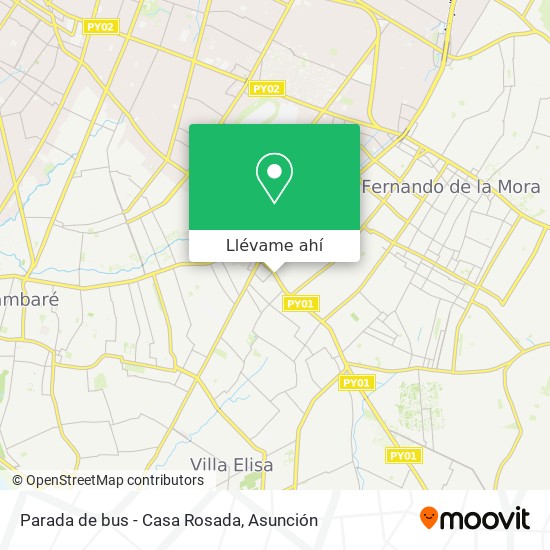 Mapa de Parada de bus - Casa Rosada
