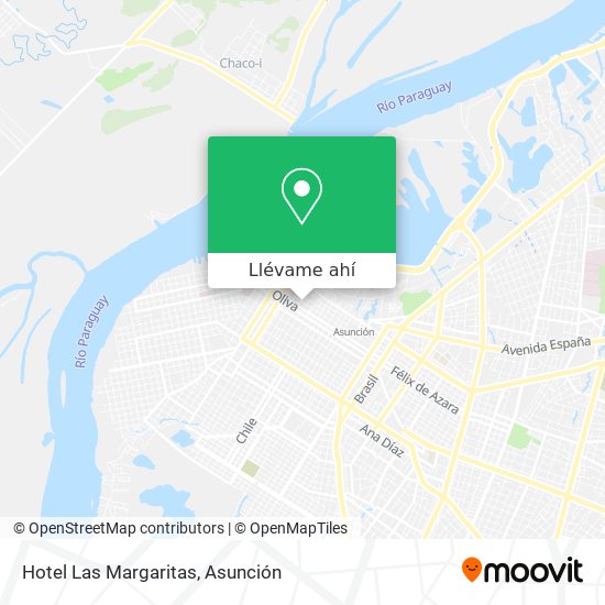 Mapa de Hotel Las Margaritas