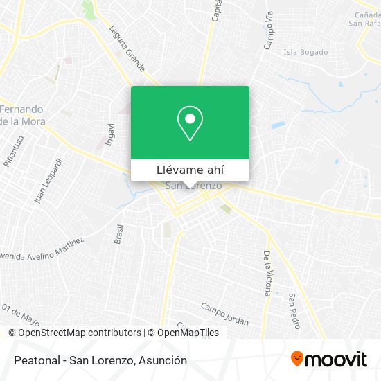 Mapa de Peatonal - San Lorenzo