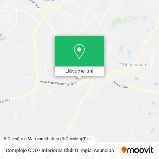 Mapa de Complejo ODD - Inferiores Club Olimpia