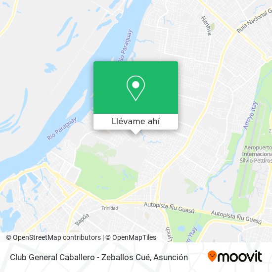 Mapa de Club General Caballero  -  Zeballos Cué