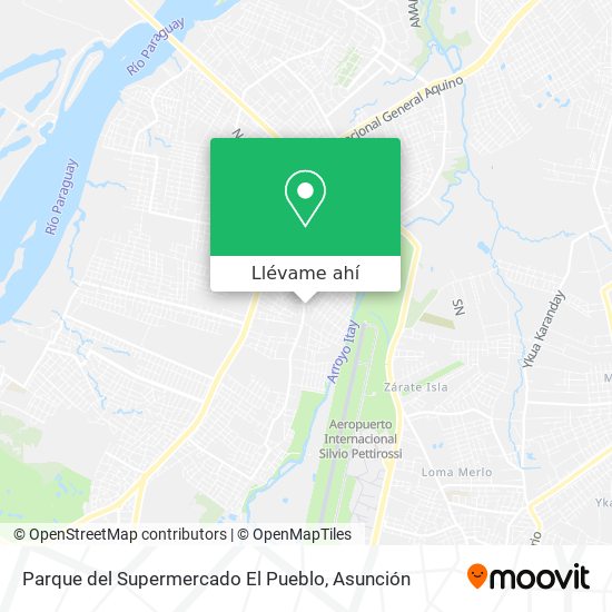 Mapa de Parque del Supermercado El Pueblo