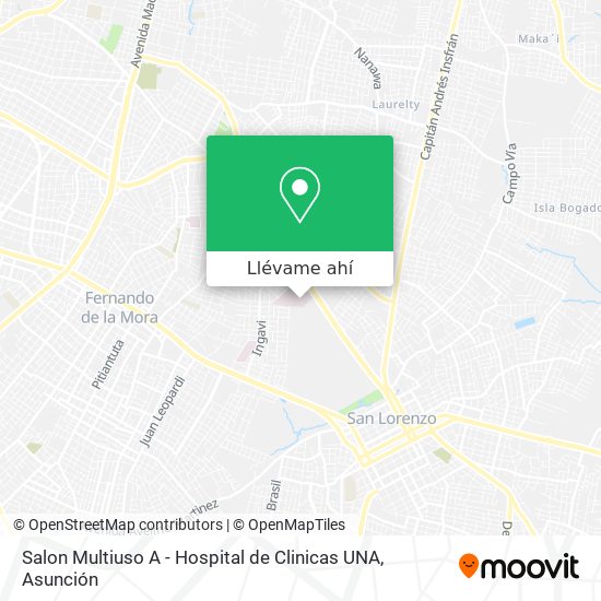 Mapa de Salon Multiuso A - Hospital de Clinicas UNA