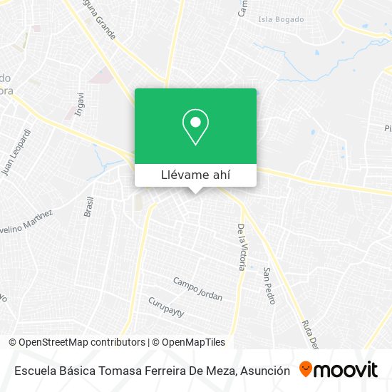 Mapa de Escuela Básica Tomasa Ferreira De Meza