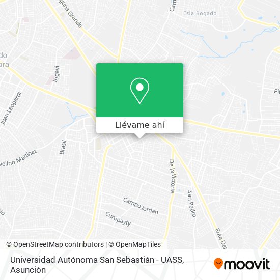 Mapa de Universidad Autónoma San Sebastián - UASS