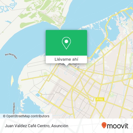 Mapa de Juan Valdez Café Centro