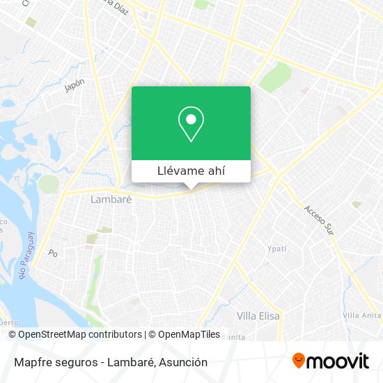 Mapa de Mapfre seguros - Lambaré