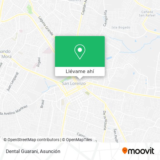 Mapa de Dental Guarani