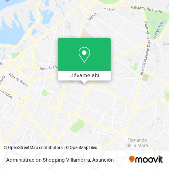 Mapa de Administracion Shopping Villamorra