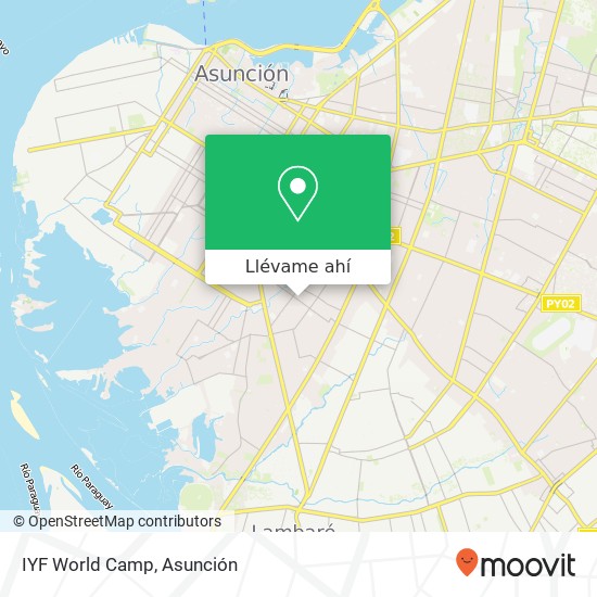 Mapa de IYF World Camp