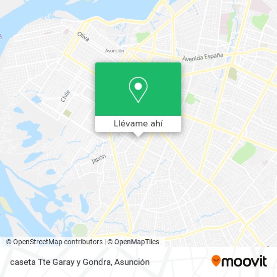 Mapa de caseta Tte Garay y Gondra