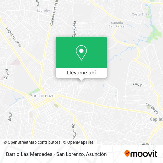 Mapa de Barrio Las Mercedes - San Lorenzo