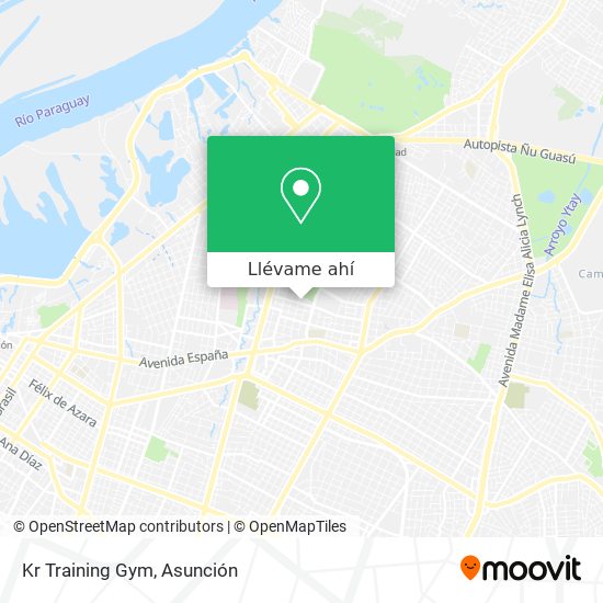 Mapa de Kr Training Gym