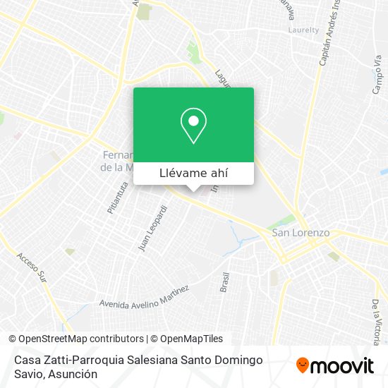 Mapa de Casa Zatti-Parroquia Salesiana Santo Domingo Savio