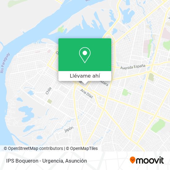 Mapa de IPS Boqueron - Urgencia