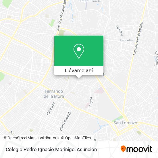 Mapa de Colegio Pedro Ignacio Morinigo