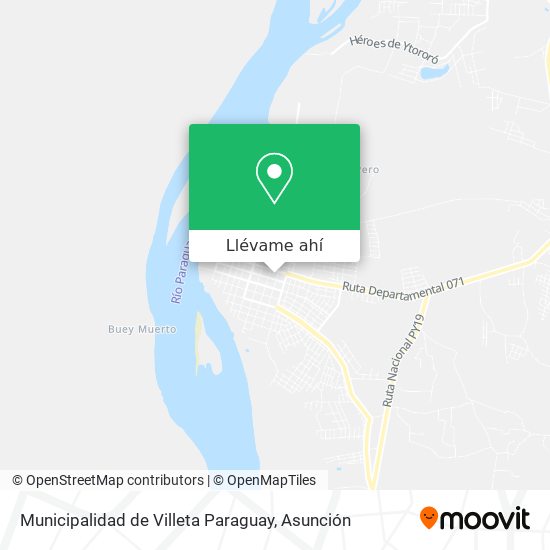 Mapa de Municipalidad de Villeta Paraguay