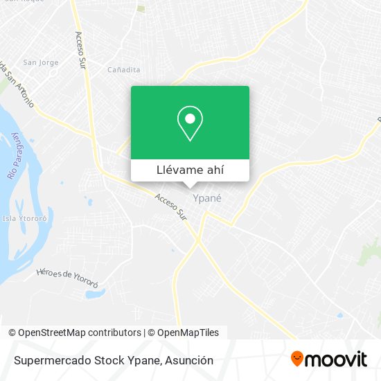 Mapa de Supermercado Stock Ypane