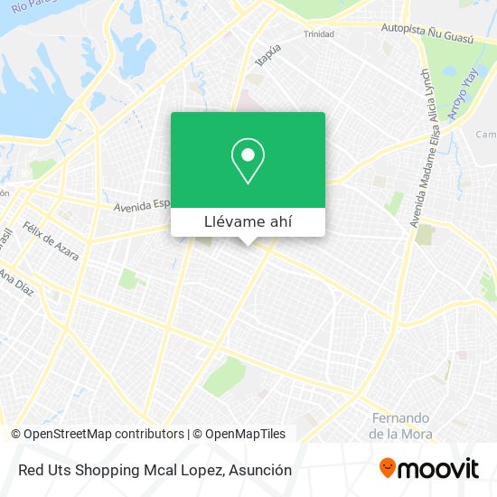 Mapa de Red Uts Shopping Mcal Lopez