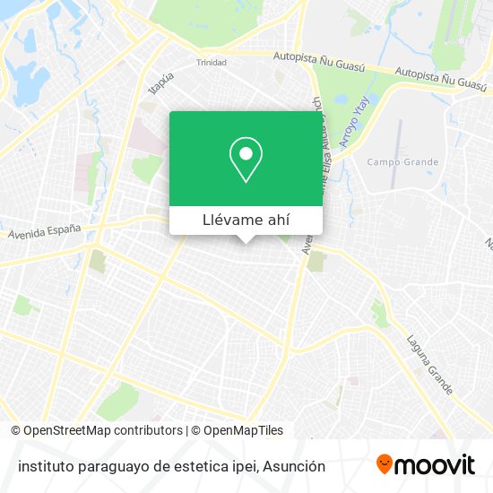 Mapa de instituto paraguayo de estetica ipei