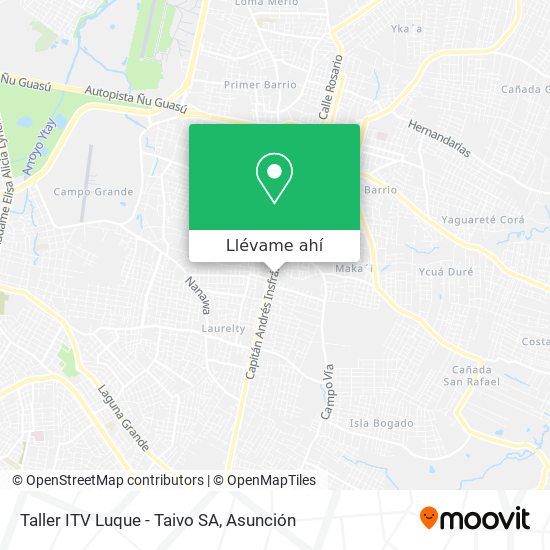 Mapa de Taller ITV Luque - Taivo SA