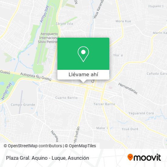 Mapa de Plaza Gral. Aquino - Luque