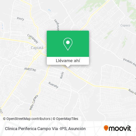 Mapa de Clinica Periferica Campo Vía -IPS
