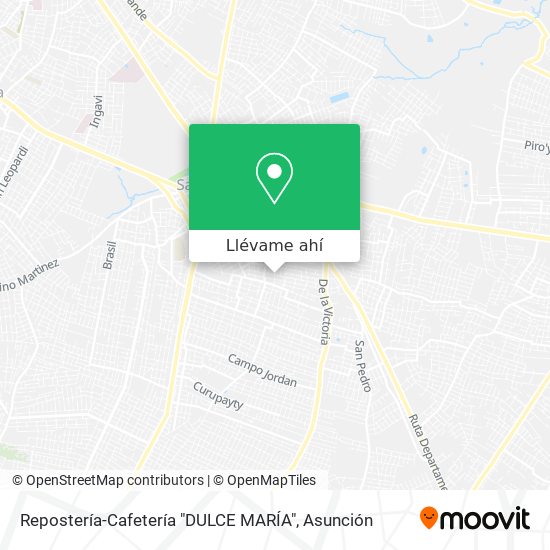 Mapa de Repostería-Cafetería "DULCE MARÍA"