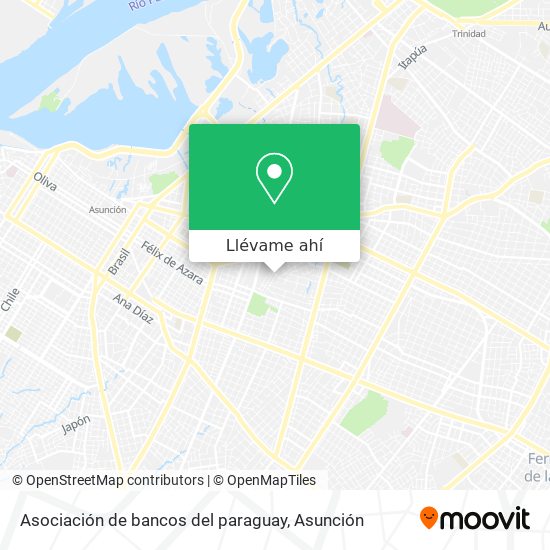 Mapa de Asociación de bancos del paraguay