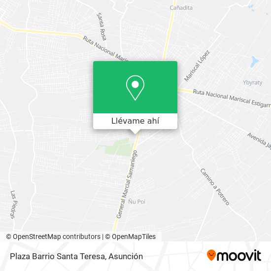 Mapa de Plaza Barrio Santa Teresa