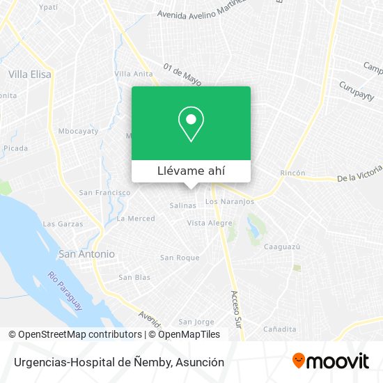 Mapa de Urgencias-Hospital de Ñemby