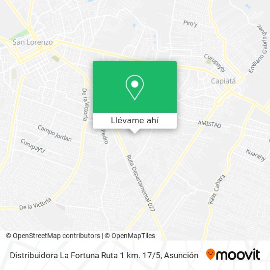 Mapa de Distribuidora La Fortuna Ruta 1 km. 17 / 5