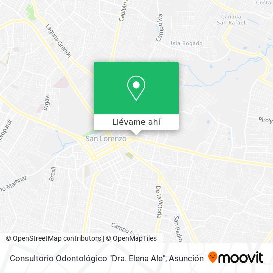 Mapa de Consultorio Odontológico "Dra. Elena Ale"