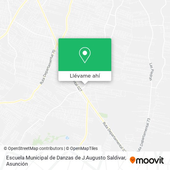 Mapa de Escuela Municipal de Danzas de J.Augusto Saldivar