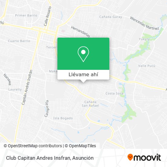 Mapa de Club Capitan Andres Insfran