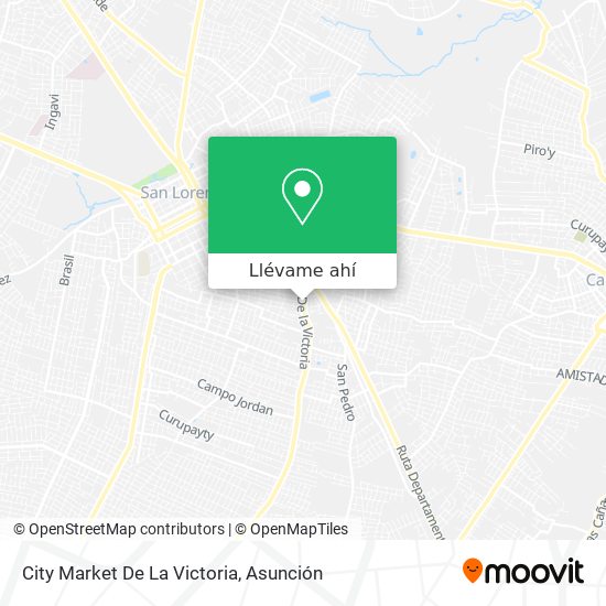 Mapa de City  Market De La Victoria