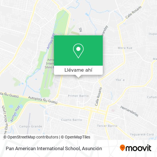 Mapa de Pan American International School