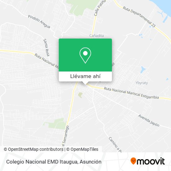 Mapa de Colegio Nacional EMD Itaugua