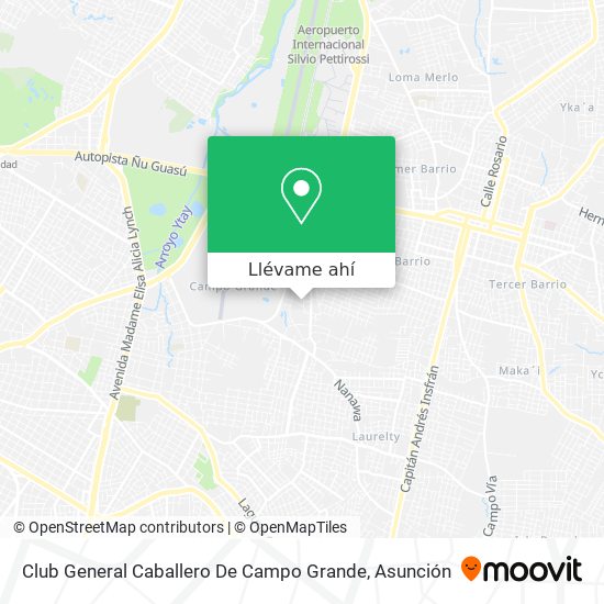Mapa de Club General Caballero De Campo Grande